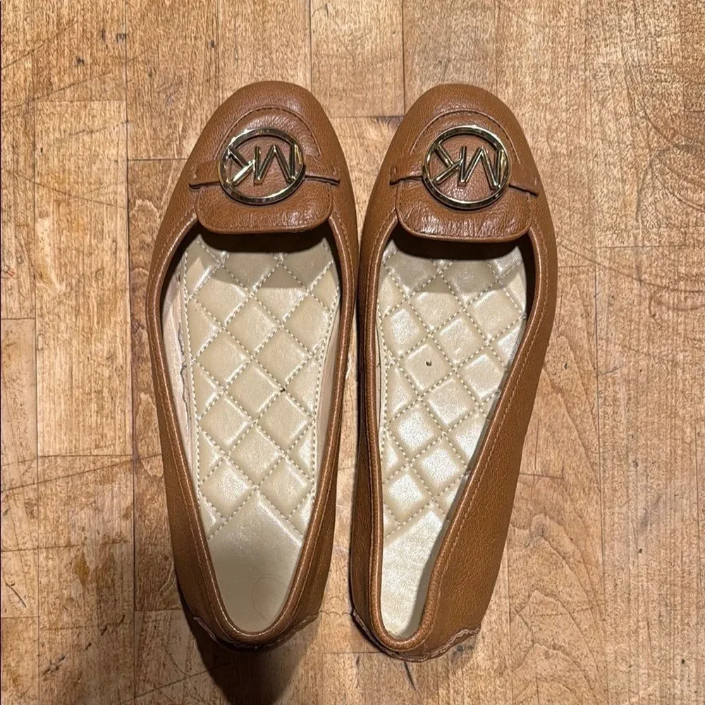 Michael Kors Brown Leather Flats